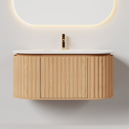 Nordic shape 100 eik med servant u/speil V2