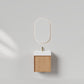 Nordic Frame Small 50 Europeisk Eik med servant og speil