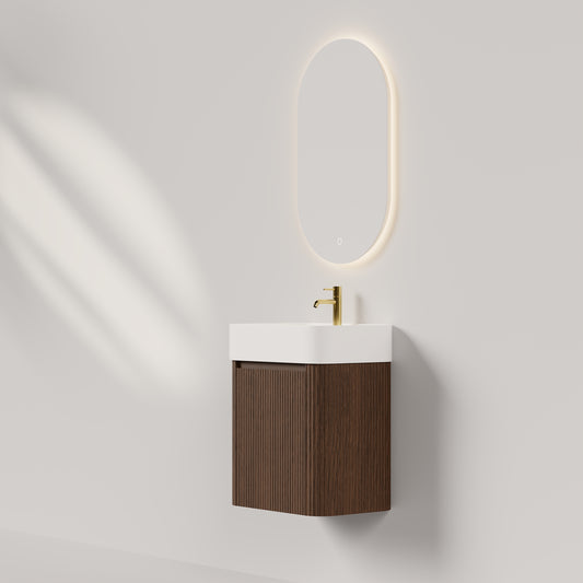 Nordic Shape Small 50 Mørk eik med servant