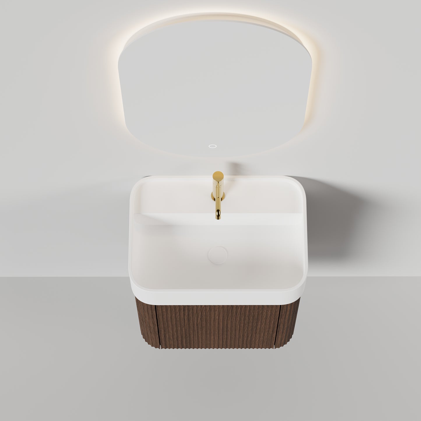Nordic Shape Small 50 Mørk eik med servant