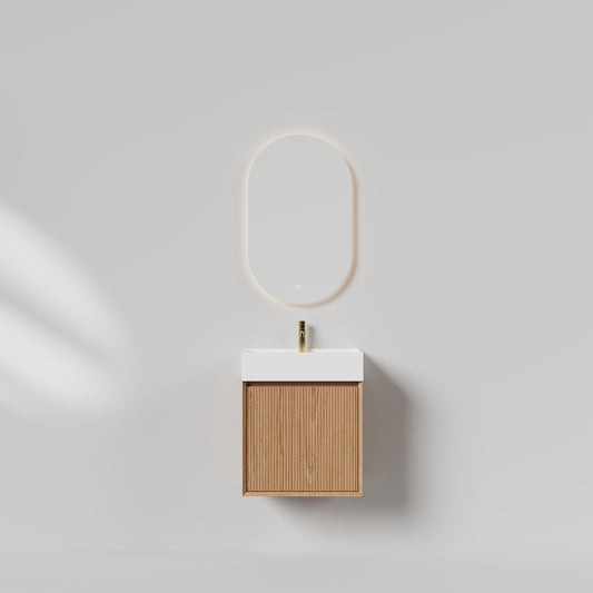 Nordic stripe small 50 Eik med servant og speil