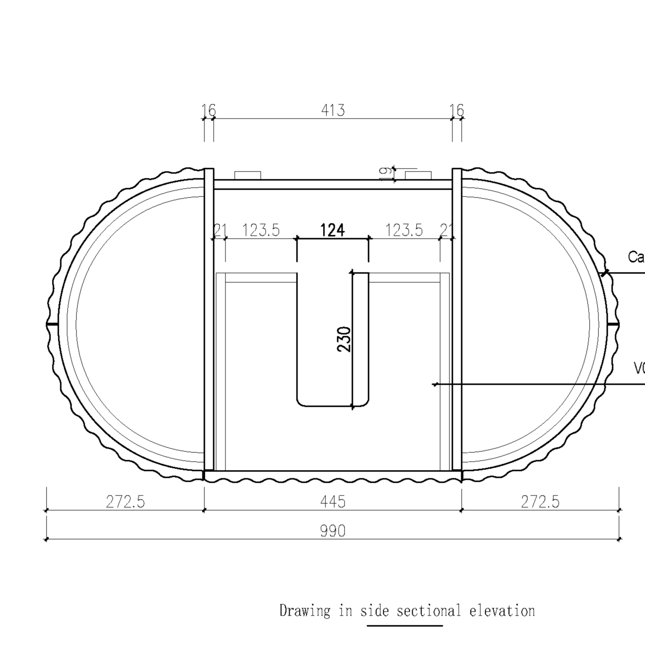 Nordic shape 100 cm m/benkeplate & bolleservant