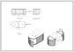 Nordic shape 120 beige m/sort matt servant