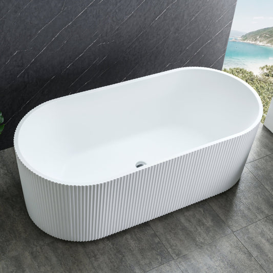 Snøhetta 170 cm akryl badekar hvit matt