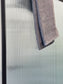 Nelly dusjvegg med 8 mm linjeglass, sort matt profil