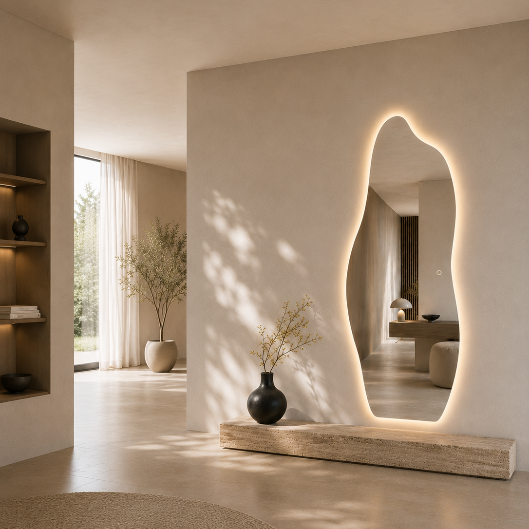 Roma dimbart lysspeil m/antidugg 70x180 cm V2