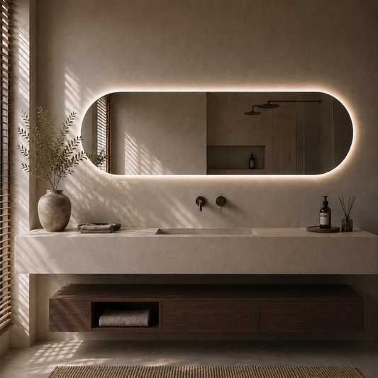 Nordic shape ledspeil 150 cm
