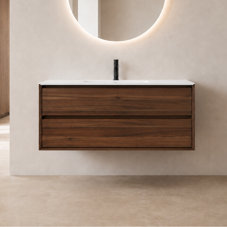 Oslo baderomsmøbel 120 cm valnøtt