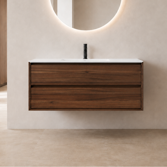 Oslo baderomsmøbel 120 cm valnøtt