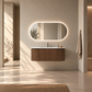 Nordic shape 120 valnøtt med servant u/speil