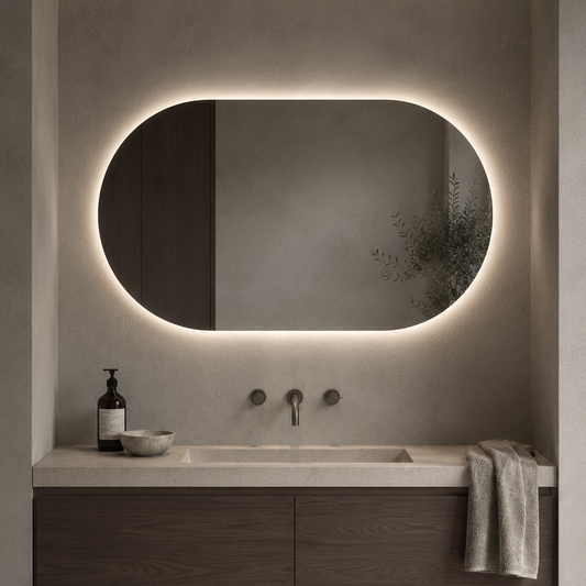 Nordic shape ledspeil 100 cm