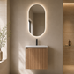 Nordic stripe compact 50 eik med servant & speil