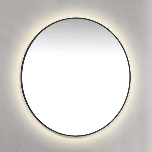 Speil med ramme i svart med ambilight (4798507745360)