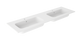 Komposittservant hvit matt 160 cm