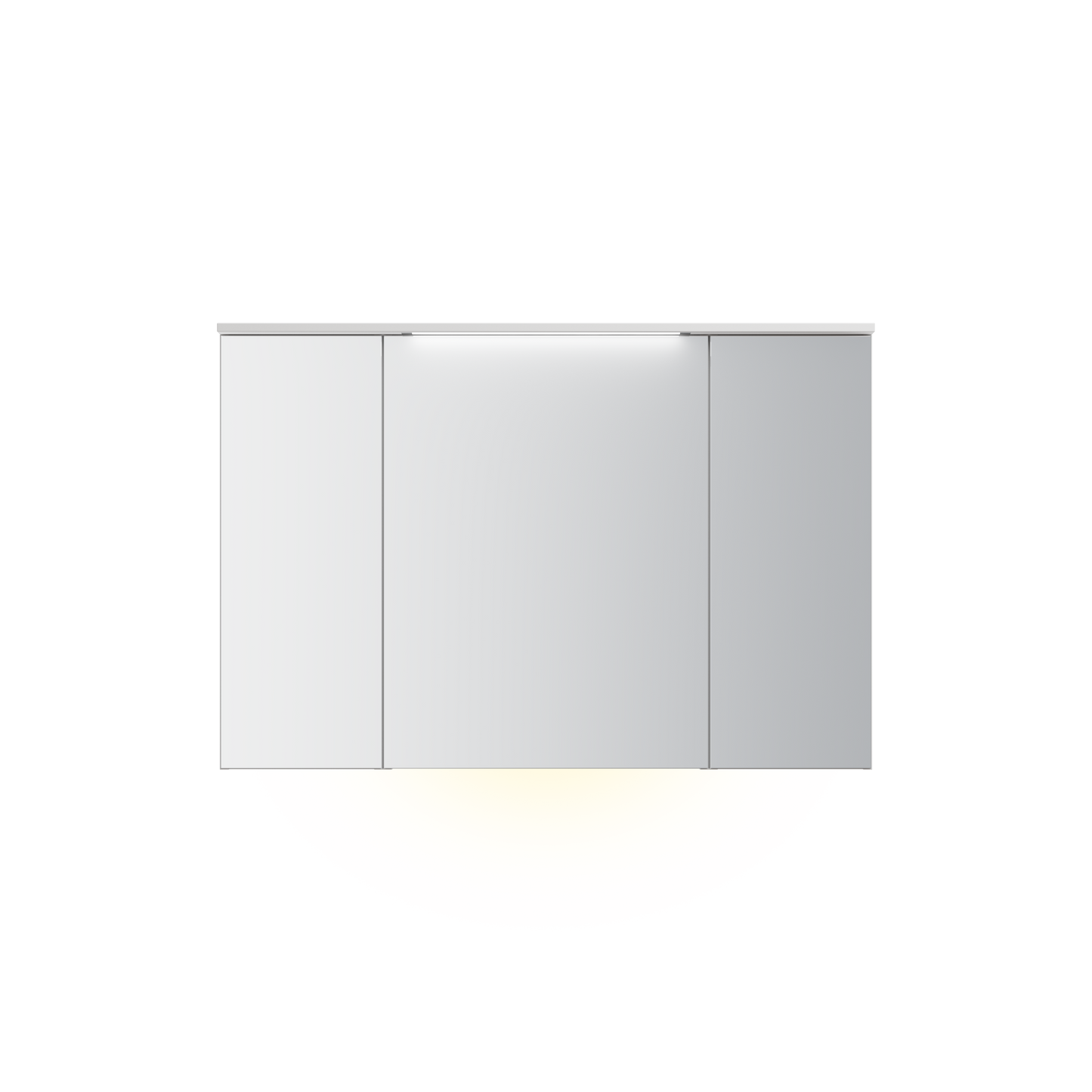 Speilskap B120 D12 med lystopp 3 delt