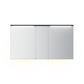 Speilskap B150 D12 med lystopp 3 delt